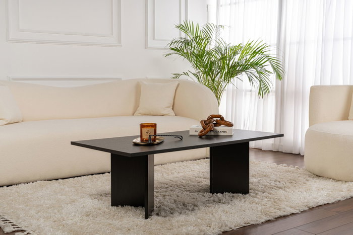 Nordure Sabin Mesa de Café Madera Negra